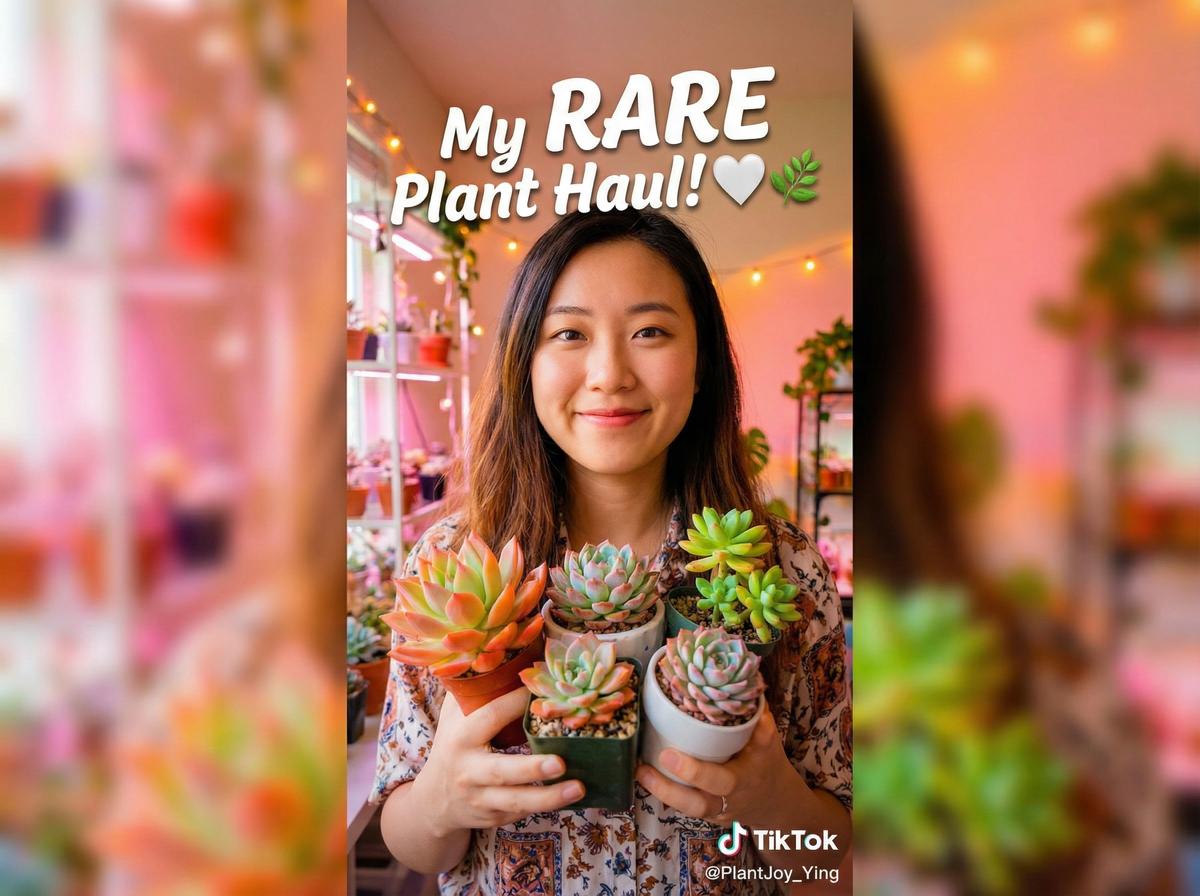 看片TikTok植物视频-稀有多肉植物收藏